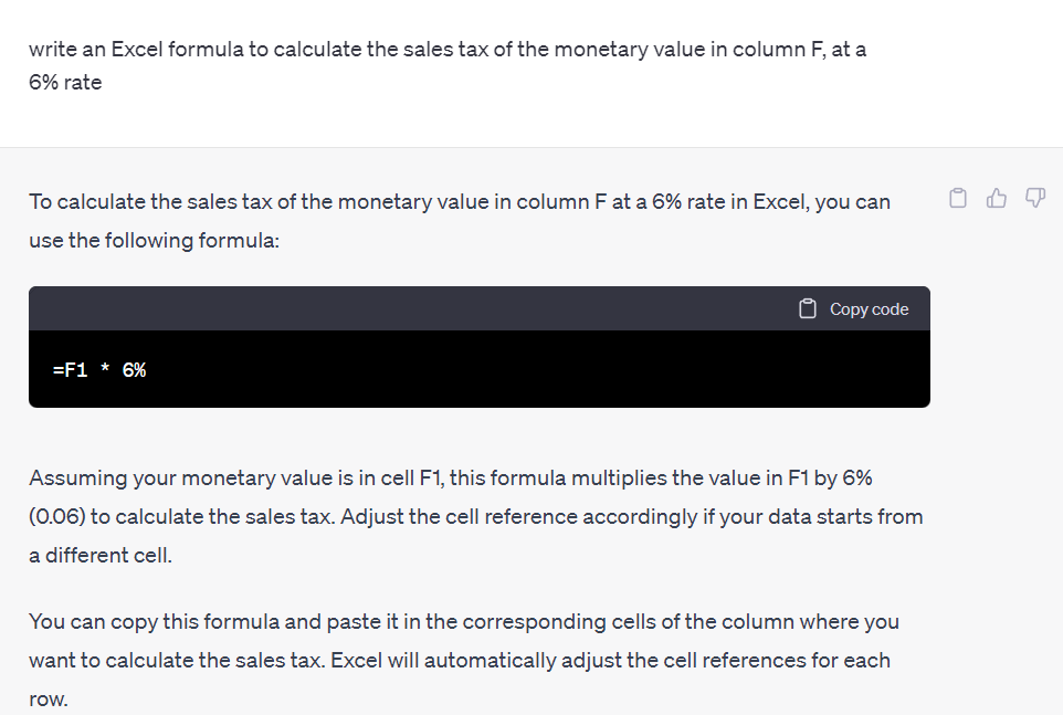 كيفية استخدام ChatGPT لكتابة صيغ Excel
